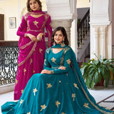 Classic Bird Georgette Suit
