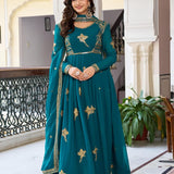 Classic Bird Georgette Suit