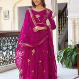 Classic Bird Georgette Suit