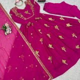 Classic Bird Georgette Suit