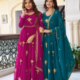 Classic Bird Georgette Suit