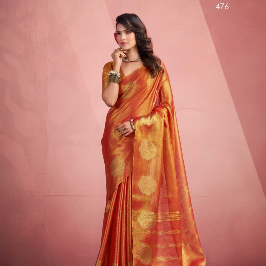 Wonderful Tissue Silk Saree Collection
