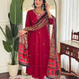 Light Pink Designer Straight Suit