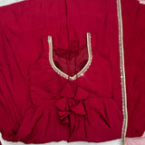 Festive Roman Silk Anarkali Suit