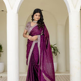 Wine Luxury Kasturi Silk Saree