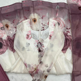 Classic Onion Pink Floral Print Suit