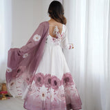 Classic Onion Pink Floral Print Suit