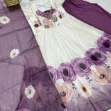 Classic Onion Pink Floral Print Suit