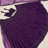 Purple Timeless Net Lehenga Choli