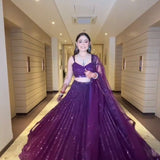 Purple Timeless Net Lehenga Choli