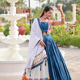 Festive Gamthi Work Lehenga Choli