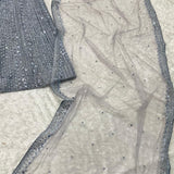 Grey Glitter Embroidered Lehenga