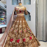 Wedding Embroidered Jimmy Choo Lehenga