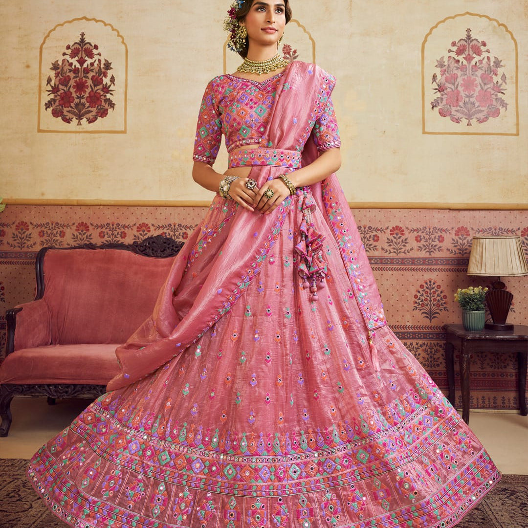 Royal Bridesmaid Organza Lehenga Choli
