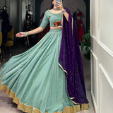 Festive Embossed Reyon Lehenga