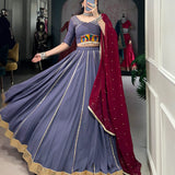 Festive Embossed Reyon Lehenga