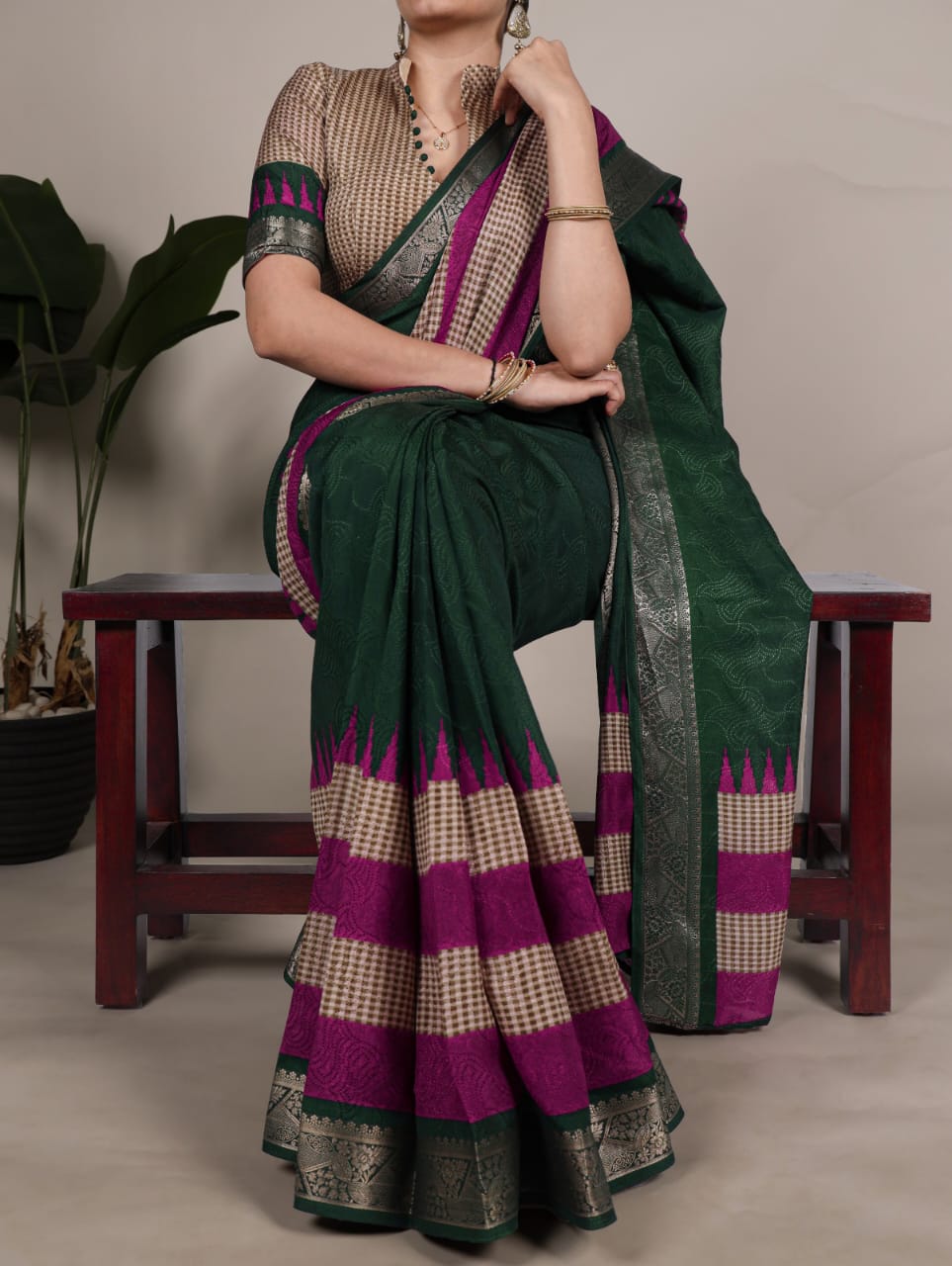 Aesthetic Poly Cotton Saree Collection