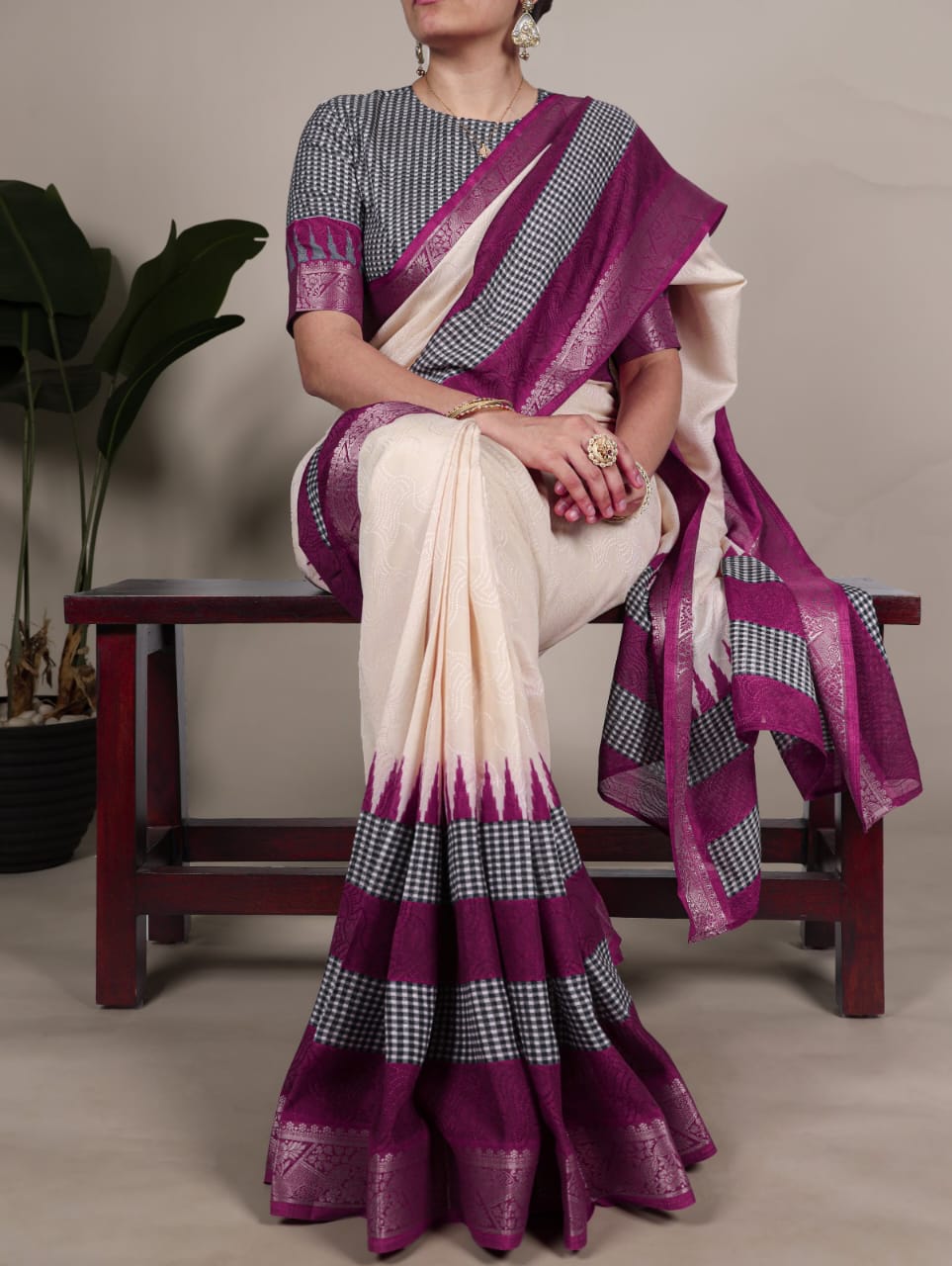 Aesthetic Poly Cotton Saree Collection