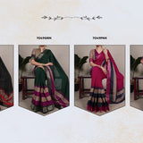 Aesthetic Poly Cotton Saree Collection