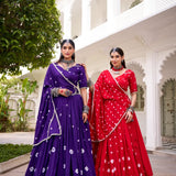 Traditional Bandhej Chanderi Lehenga