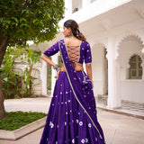 Traditional Bandhej Chanderi Lehenga