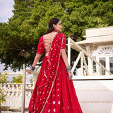 Traditional Bandhej Chanderi Lehenga
