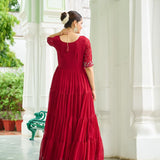 Blooming Raffle Anarkali Gown