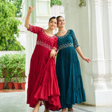 Blooming Raffle Anarkali Gown