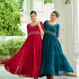 Blooming Raffle Anarkali Gown