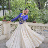 Festive Bandhej Kora Cotton Lehenga