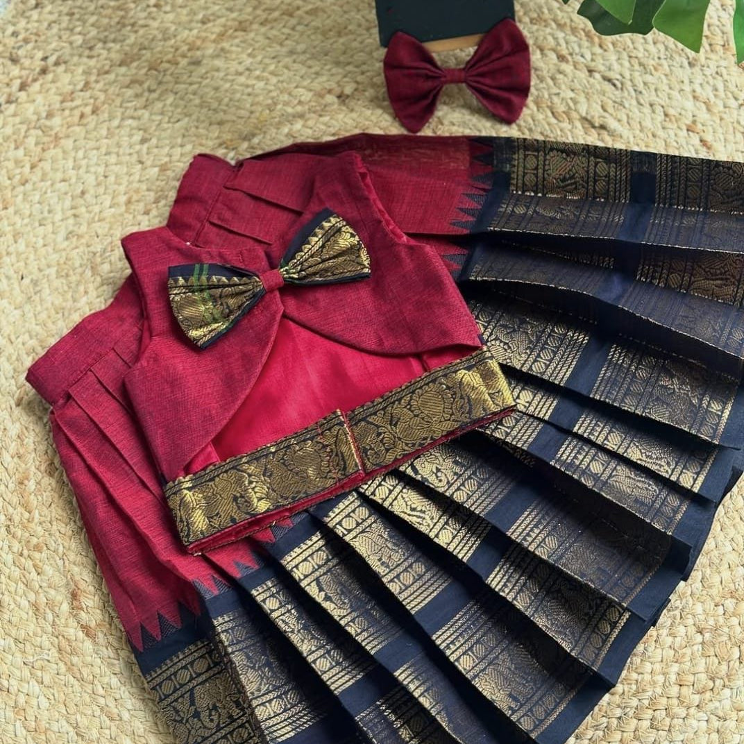 Traditional Kids Silk Lehenga