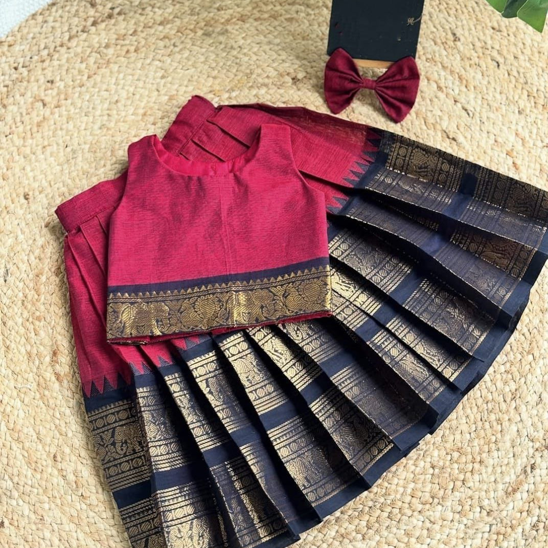 Traditional Kids Silk Lehenga