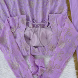 Purple Georgette Anarkali Gown