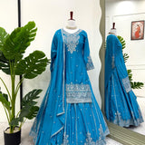 Ethnic Wear Silk Top Lehenga