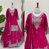 Ethnic Wear Silk Top Lehenga