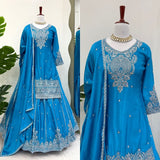 Ethnic Wear Silk Top Lehenga
