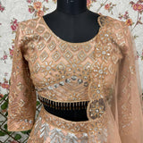 Butterfly Net Embellished Lehenga