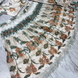 Beautiful White Printed Lehenga