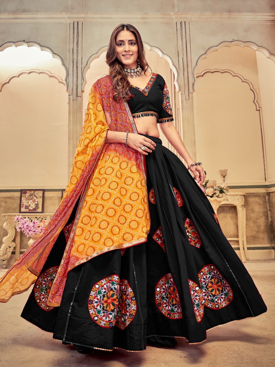 Traditional Gamthi Lehenga Choli