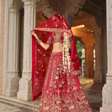 Premium Wedding Velvet Lehenga Choli