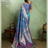 Adorn Golden Zari Woven Silk Saree