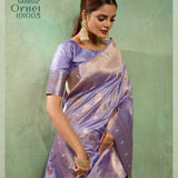 Adorn Golden Zari Woven Silk Saree