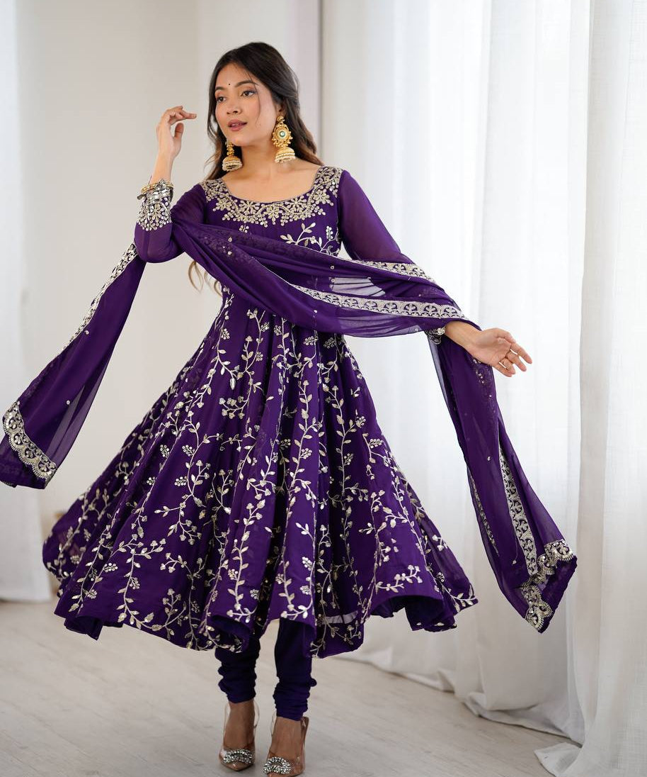 Wedding Embroidered Anarkali Gown
