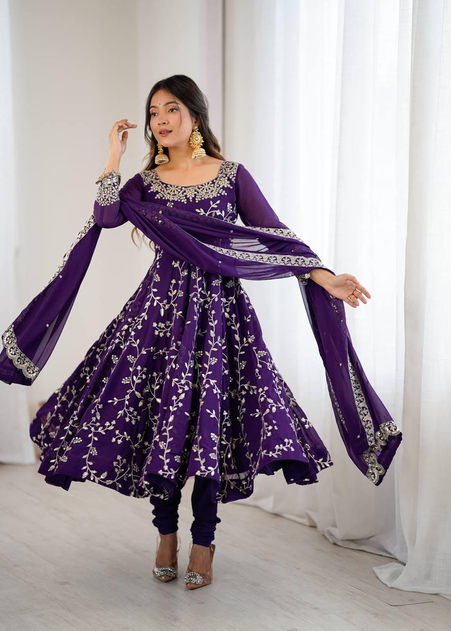 Wedding Embroidered Anarkali Gown