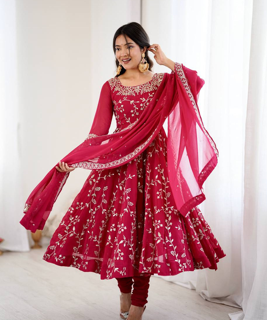 Wedding Embroidered Anarkali Gown