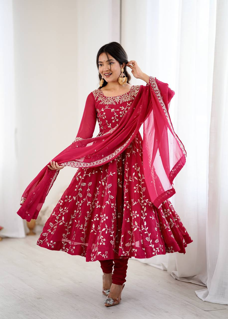 Wedding Embroidered Anarkali Gown