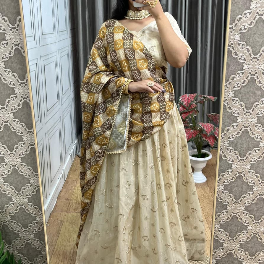 Traditional Mulberry Silk Lehenga