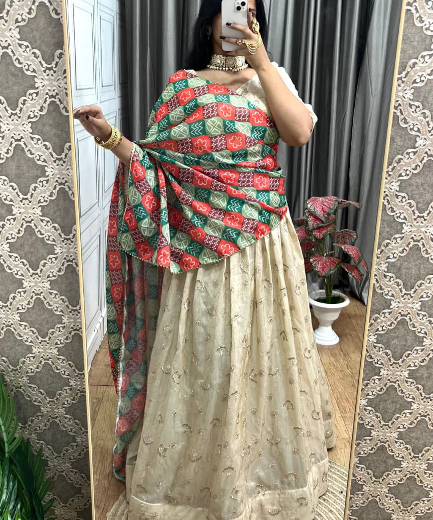 Traditional Mulberry Silk Lehenga