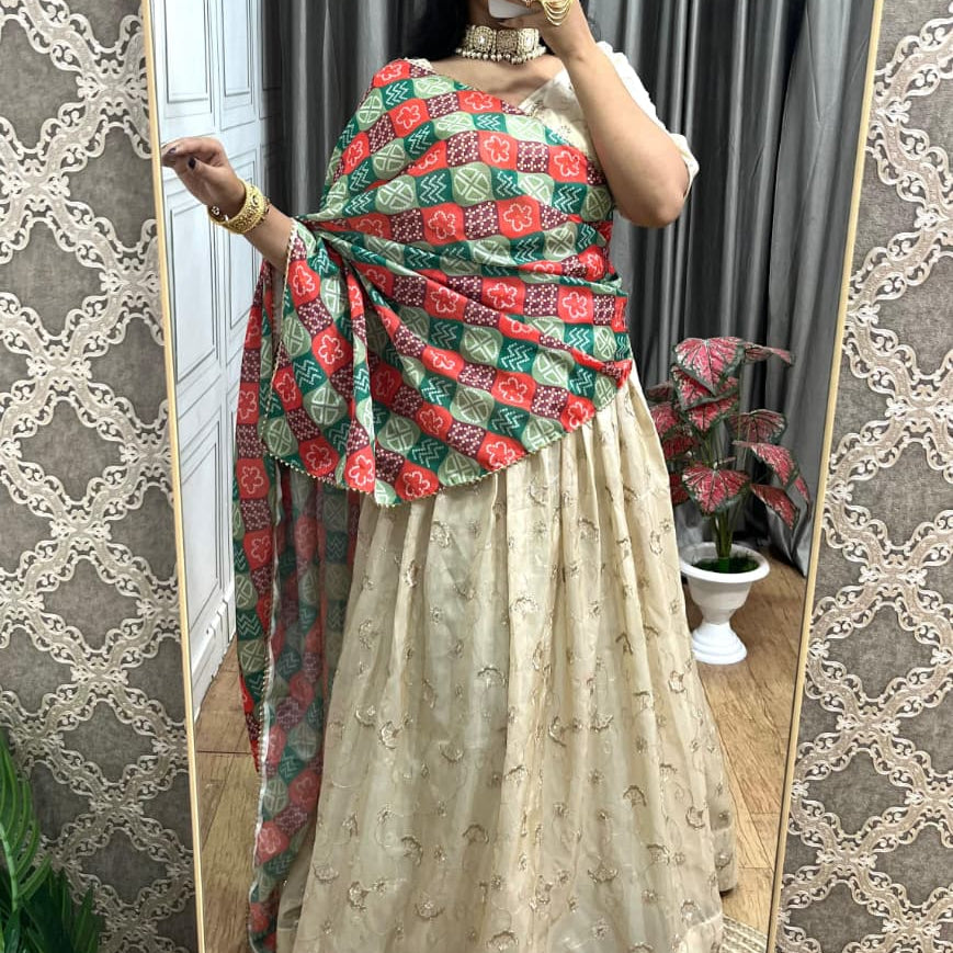 Traditional Mulberry Silk Lehenga