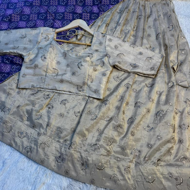 Traditional Mulberry Silk Lehenga